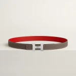 Mini Constance belt buckle & Reversible leather strap 24 mm - Image 2